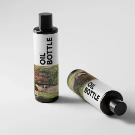 Bottle Black Glass Hair Oil 02